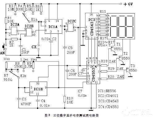 三(san)位(wei)數(shu)字(zi)顯(xian)示電(dian)容(rong)測試表電(dian)路(lu)模(mo)塊(kuai)設計(ji)與光(guang)電(dian)顯(xian)示電(dian)路(lu)軟(ruan)件(jian)開(kai)發(fa)